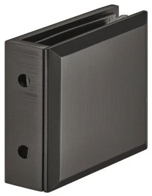 Häfele Soporte De Vidrio Para Ducha De Vidrio De Baño Soporte De Vidrio Negro - Imagen 1 de 4