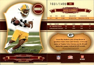 Donruss Classics Rookie 1031/1499 2007 David Clowney #191 Virginia Tech/Packers - Imagen 1 de 1