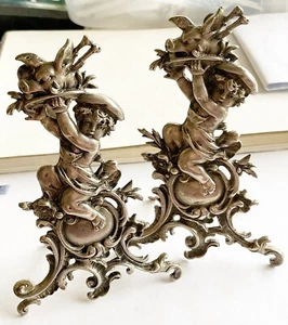 Antique Victorian 800 Silver French Menu Card Holders, Fancy, Pair - Picture 1 of 9