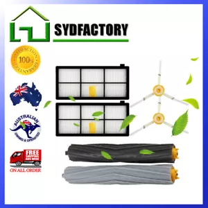 2 Filters + Brushes Tangle Debris Extractor For Irobot Roomba 800 Series 870 880 - Foto 1 di 3