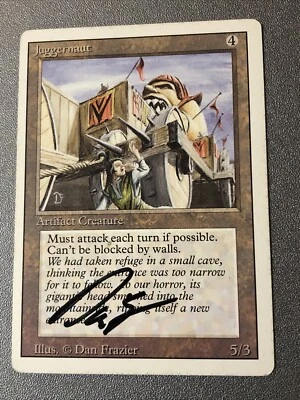 Juggernaut Dan Frazier Signed Autographed X1 Revised LP Cond See Pics Front/back - Image 1 of 2