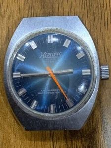Vintage Swiss Made Hercules Prima Super 21 Mechanical Gents Watch Head -36mm - Picture 1 of 3