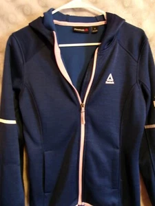 Reebok Blue zippper Hoodie S - Picture 1 of 3