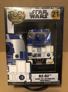 R2-D2 Funko POP! Pin #21 Star Wars Enamel Pin w/Stand New Sealed - Picture 1 of 2