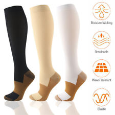 3 Pair Compression Socks For Women And Men Circulation Black Diabetic Socks Calf