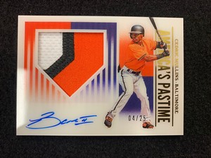 Cedric Mullins 2019 Panini Chronicles America's Pastime Auto/patch #4 OUT OF 25!
