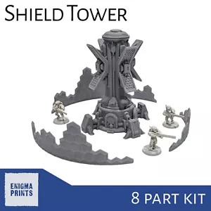 Shield Tower - 28mm Tau 3D Printed Terrain for Tabletop Wargaming - Bild 1 von 7