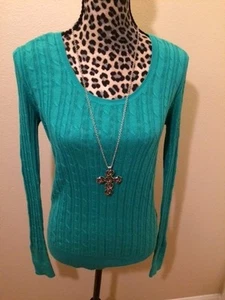 OLD NAVY - GREEN LONG SLEEVE SWEATER - S/P - Picture 1 of 2