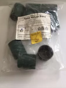 9- Spiral No-Lap Band 36 grit sanding sleeves Aluminum Oxide 1-1/2x2 wide - Picture 1 of 4