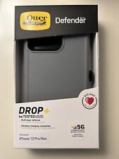 New Otterbox Defender Series Case for Apple iPhone 15 Pro Max Grey & Teal 77-927