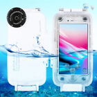 Étui téléphone de plongée étanche coque sous-marine Puluz 40M/130ft pour iPhone 7 8