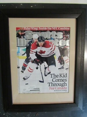 8 марта 2010 Сидни Кросби команды Канады хоккей Sports иллюстрированный "FRAMEED/MATTED" - Изображение 1 из 3