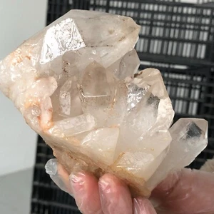 Racimo de cristal de cuarzo transparente blanco natural 762 g curación mineral F442 - Imagen 1 de 15