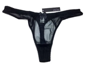 Love Claudette Dessous Thong Bikini Panty Panties Sexy Lingerie Underwear Black - Picture 1 of 2