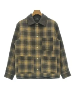 A.P.C. Chore Jackets BrownxBeigexGray(Check Pattern) XS 2200543892010 - Picture 1 of 7