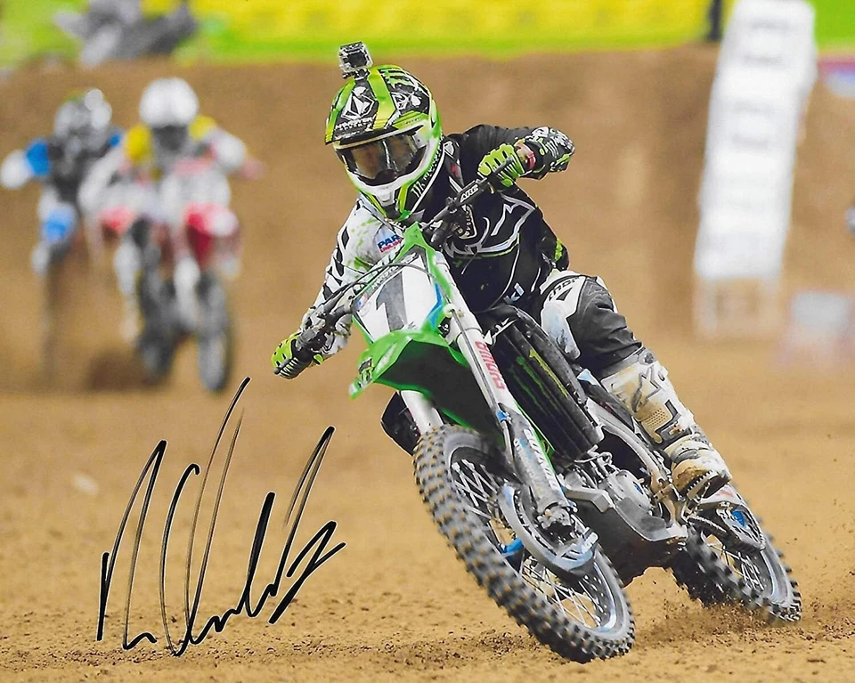 Ryan Villopoto, Supercross, Motocross, Firmado Autografiado, Foto 8x10... Foto 1 de 2