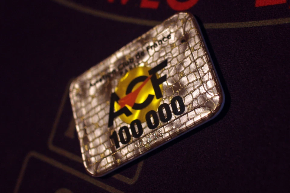 X 1 - ACF / WPT Circle - 100,000 Plate - B&G - Casino Poker Chip - Image 1 of 1