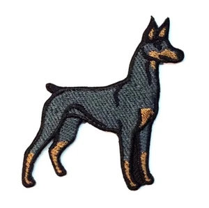 Doberman Pinscher Iron On Embroidered Patch - Picture 1 of 1