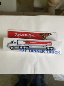Exxon Toy Tanker Truck with Lights and Sounds Retired Rely on the Tiger - Picture 1 of 4