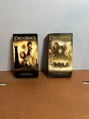 2 Set Lord Of The Rings Vhs. Fellowship Of The Ring And The Two Towers - Image 1 of 4