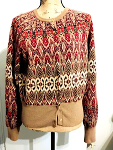 George Damen Größe L 12-14 Knopfleiste Pullover Angora Kaninchenhaar Mischung - Bild 1 von 4
