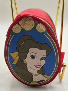 A Rare Vintage 90’s Disney Beauty And The Beast Belle Zip Coin Purse Keychain - Picture 1 of 4