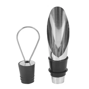 3X(Tappo Vino Acciaio Inox Versatore Metallo Versatore Vino Bar Casa Wine6399 - Foto 1 di 8