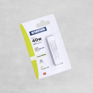 Status LED G9 Capsule Clear Bulb 4w=40w - Cool White - Picture 1 of 2
