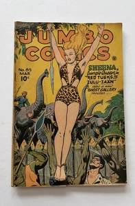 JUMBO COMICS #85 Fiction House 1946 Matt Baker "Sky Girl" Kunst schön!! - Bild 1 von 19