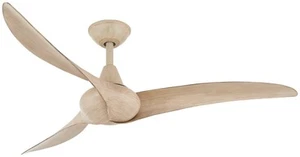 52" Minka Aire Wave White Oak Finish Indoor Ceiling Fan with Remote - Picture 1 of 1