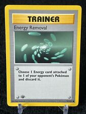 Pokemon 1st Edition Base Set Shadowless Energy Removal 92/102