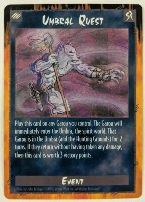 Umbral Quest RAGE Sept PROMO Card Game TCG CCG Event John Bridges Art White Wolf - Image 1 of 2