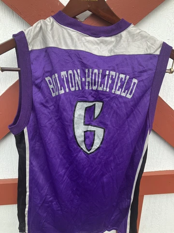 Vintage Bolton Holifield WNBA Monarchs Jersey #6 Champion brand Size large USA Cover