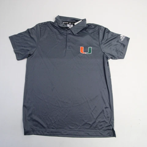 Miami Hurricanes adidas Aeroready Polo Men's Gray New Cover