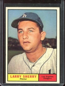 1961 Topps Baseball # 412 Larry Sherry (NM) Near Mint - Picture 1 of 2