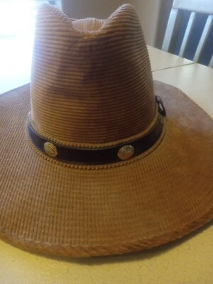 Vaquero occidental autoconformable de pana vintage Resistol para hombre Foto 1 de 4