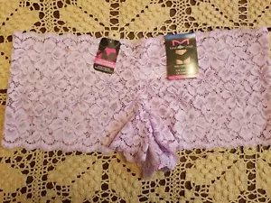 XL/8 MAIDENFORM Lace Cheekies Purple Boyshorts LACEY & SEXY Panty NWT - Picture 1 of 12