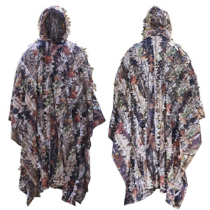 Hunting Camouflage Sniper 3D Maple Leaf Tactical Suit Wildlife PhotographyPoncho
