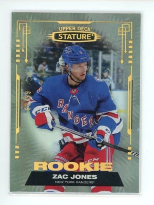 2021-22 UD Stature ZAC JONES Rookie /99 NY Rangers - Image 1 of 2