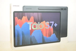 Samsung Galaxy Tab S7+ Tablet 256 GB 12,4 Zoll Mystic Black SM-T970 Akzeptabel - Bild 1 von 1