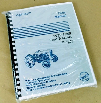 1939 to 1953 Ford 2N 8N 9N Assembly & Service Parts Manual Catalog Numbers Book - Image 1 of 4