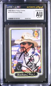 1990 MAXX Holly Farms Richard Petty Autograph JSA CGC Graded 9 Authentic - Picture 1 of 1