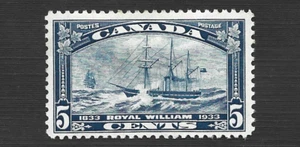 CANADA SC# 204 ROYAL WILLIAM, 5c. 1933, MINT OG. LHM - Picture 1 of 2