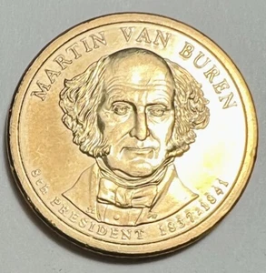 2008 D Martin Van Buren $1 One Dollar Presidential Coin 8th President Near Mint - Picture 1 of 3