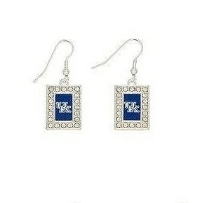 47361 Kentucky Wildcats Rectangle Rhinestone Pendant Earrings Cover