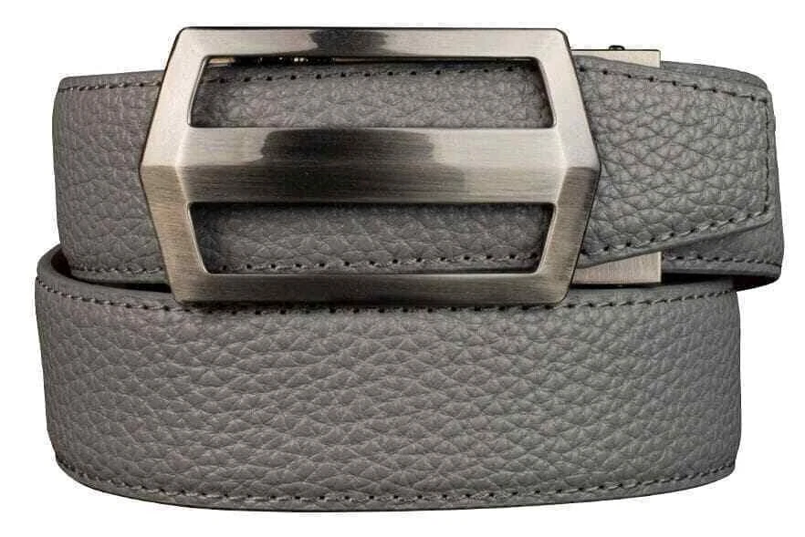 Nexbelt Classic Series Smoke Grey Leather Golf Belt Cut to Size