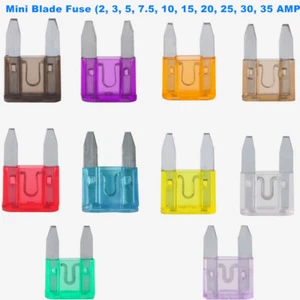 2 Amp-35 Amp Mini Blade Fuse for Auto Car Motorcycle SUV Fuses APM ATM - Picture 1 of 11