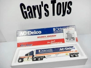 Ertl Race Image 1992 Warren Johnson Ac-Delco Oldsmobile Transporter 1:64 Scale - Picture 1 of 5