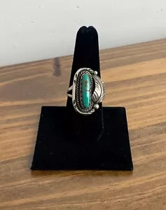 Navajo Sterlingsilber & Türkis Ring Größe 8 1/4 Fannie Chavez Platero - Bild 1 von 12