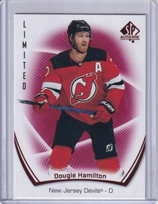 Dougie Hamilton, New Jersey Devils 2021-22 SP Authentic Red Limited #32 - Image 1 of 2